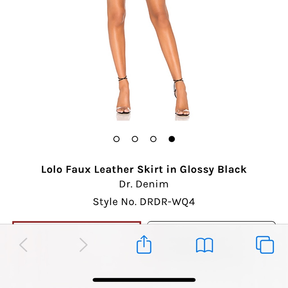 NWOT❗️Dr. Denim - Lolo Faux Leather Skirt - Picture 6 of 8